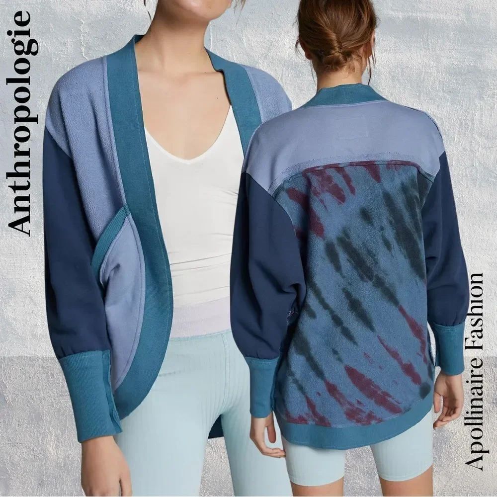 Anthropologie by PILCRO Anita Cardigan in Blue Green Size L/XL New
